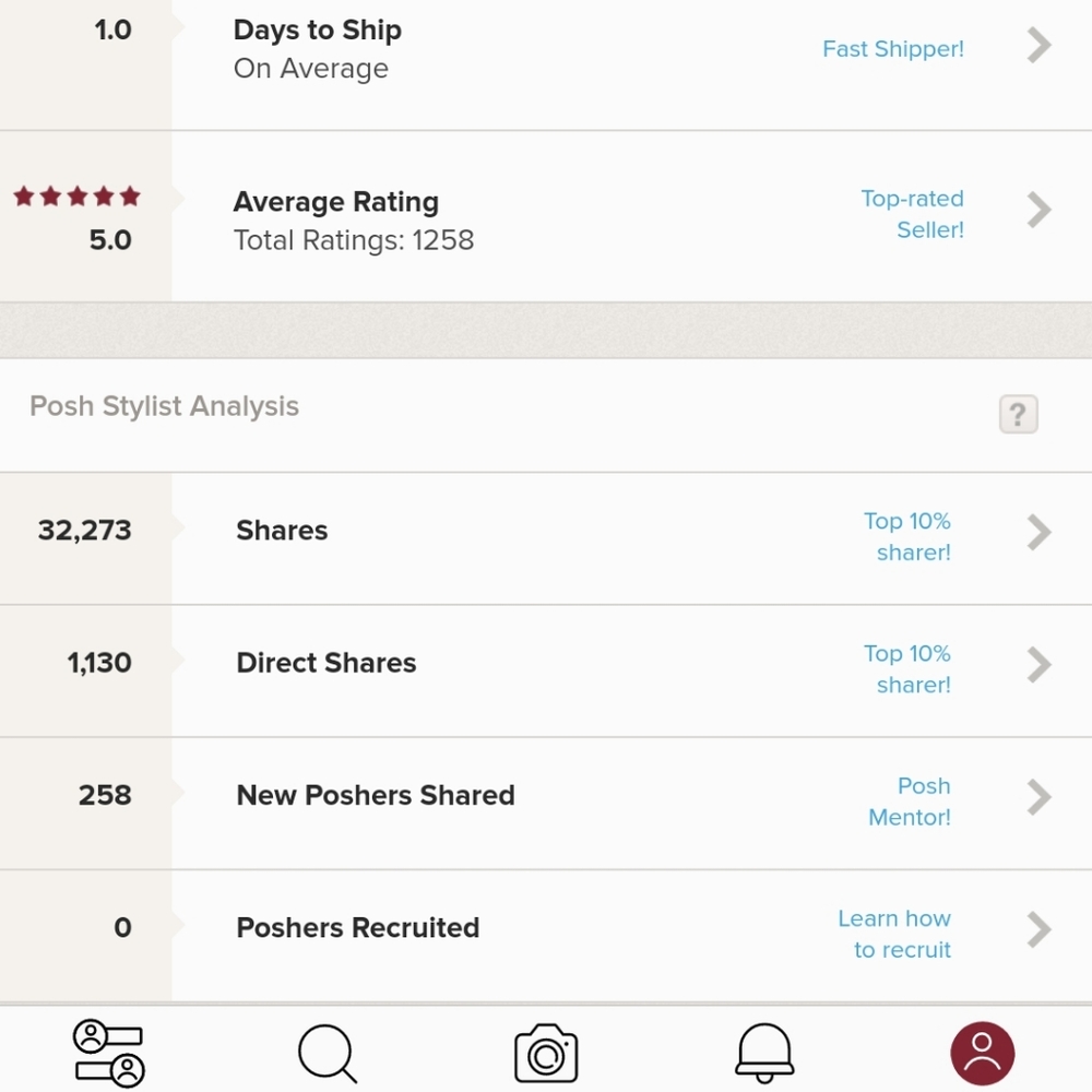 POSH AMBASSADOR! 5 🌟 SELLER!